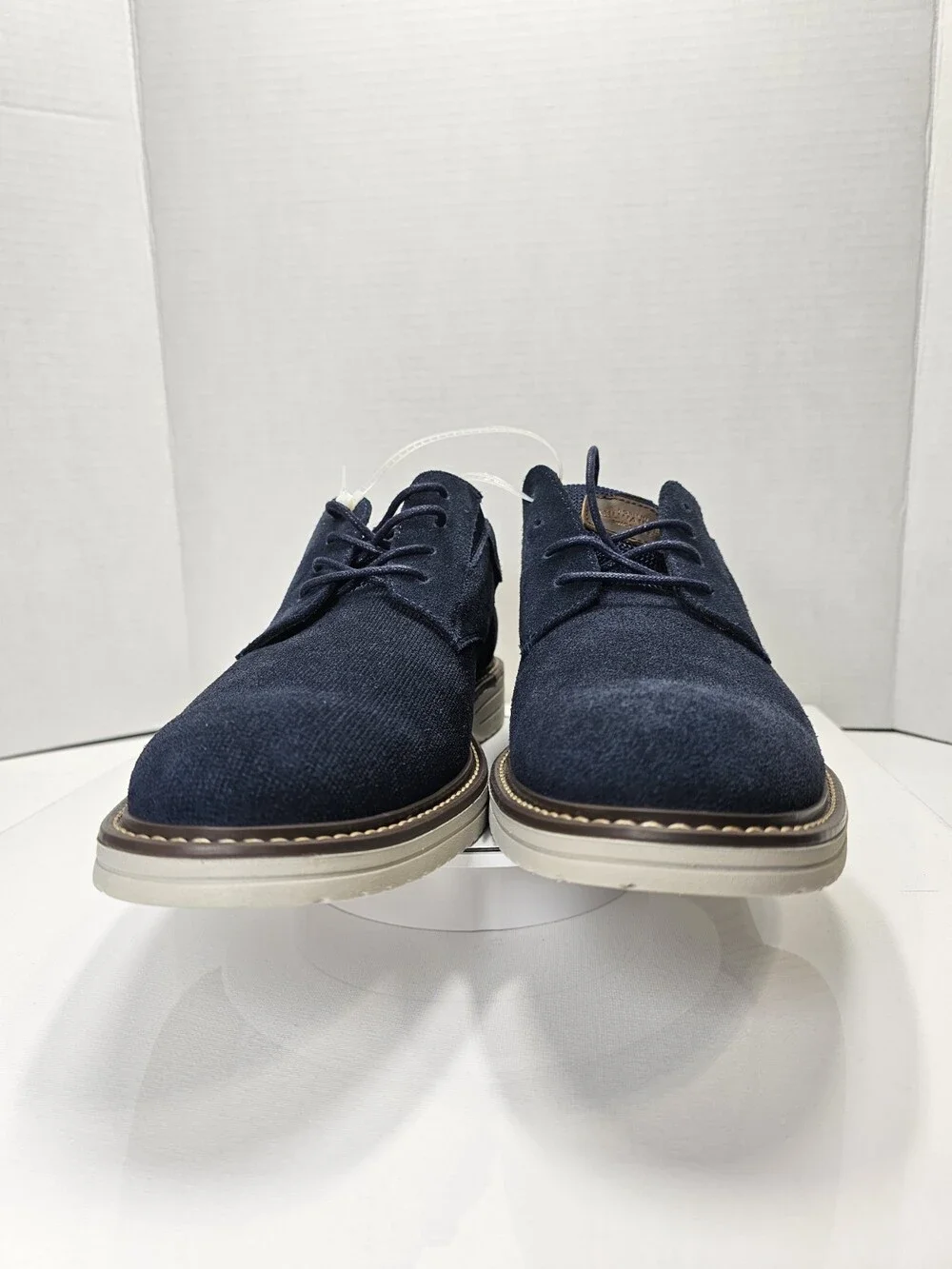 Nunn Bush Griff Suede Oxford Men’s 10M Navy Blue 85107-410 New